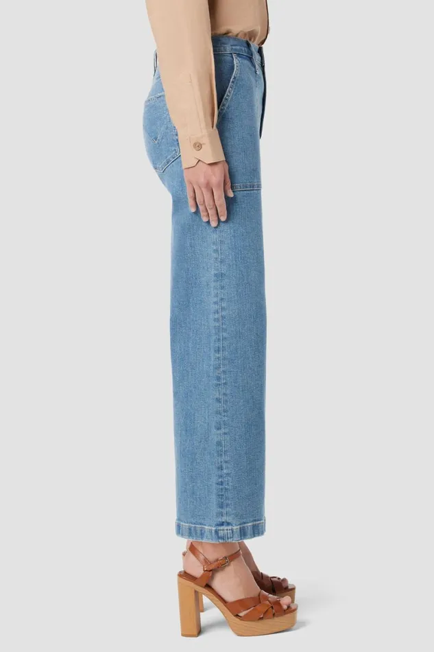 Hudson Jeans Wide Leg Jodie HighRise Wide Leg Crop Jean West Lake 8211 Women Hudson Jeans Wide Leg Jodie HighRise Wide Leg Crop Jean West Lake 8211 Women