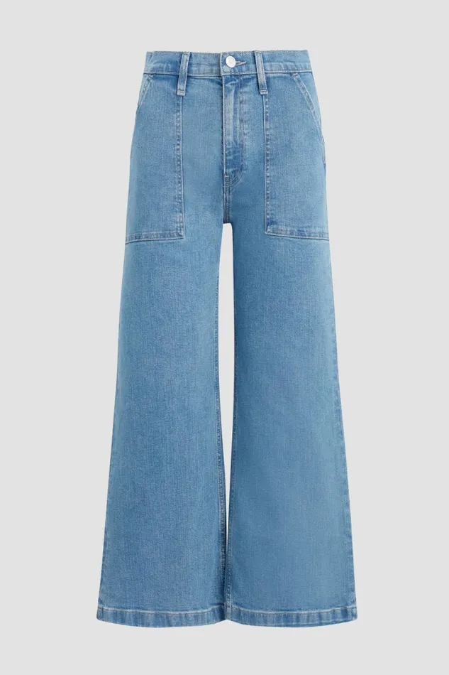Hudson Jeans Wide Leg Jodie HighRise Wide Leg Crop Jean West Lake 8211 Women Hudson Jeans Wide Leg Jodie HighRise Wide Leg Crop Jean West Lake 8211 Women