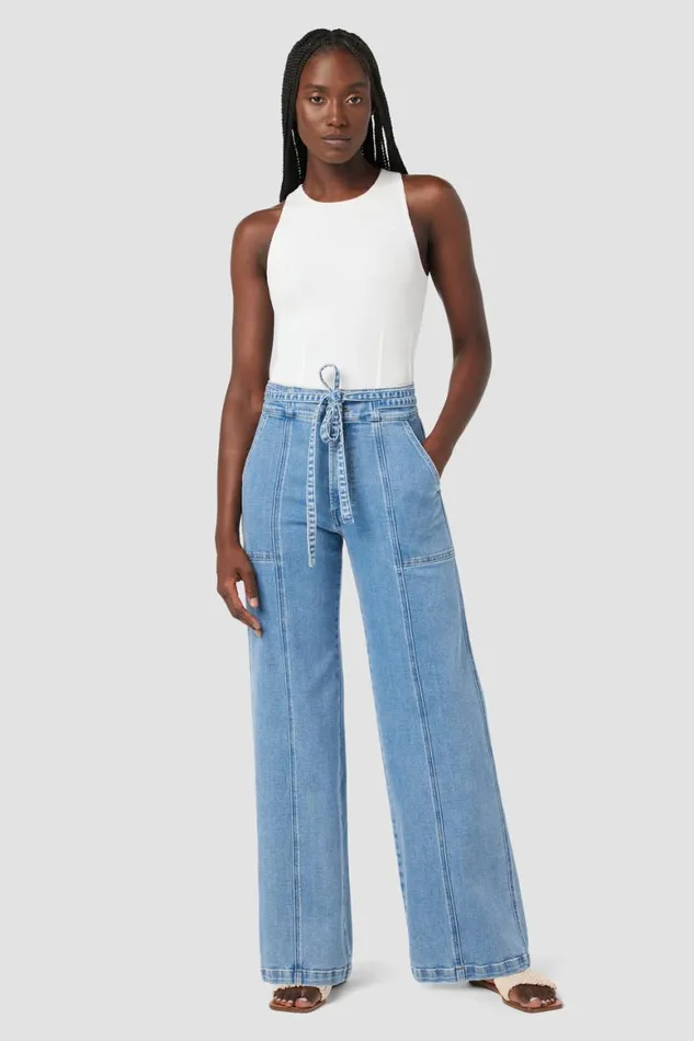 Hudson Jeans Wide Leg Tie Waist Wide Leg Trouser Stardom 8211 Women Hudson Jeans Wide Leg Tie Waist Wide Leg Trouser Stardom 8211 Women