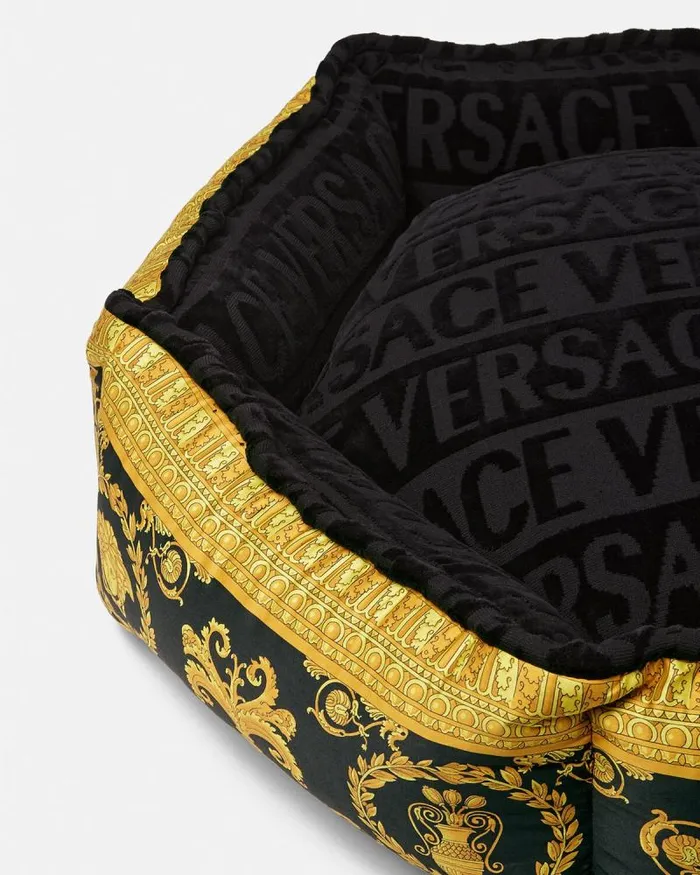 I Baroque Pet Bed Black Home and Lifestyle Versace Pet Accessories