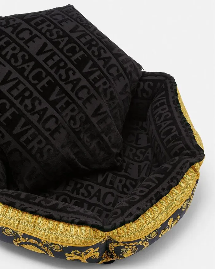 I Baroque Pet Bed Black Home and Lifestyle Versace Pet Accessories