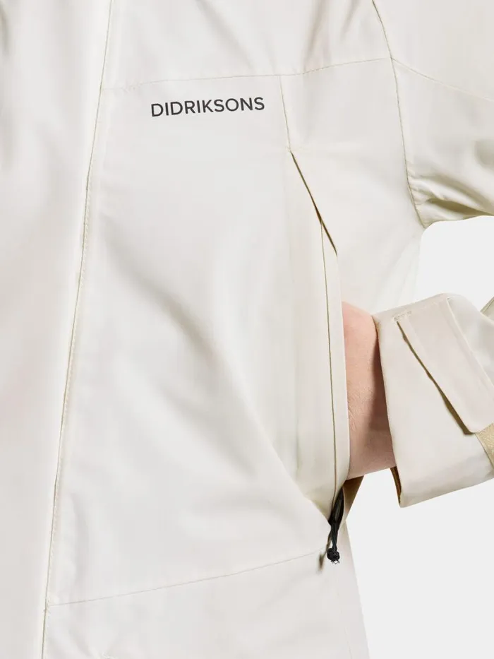 Ilma Parka White Foam Women Didriksons Shell Jackets