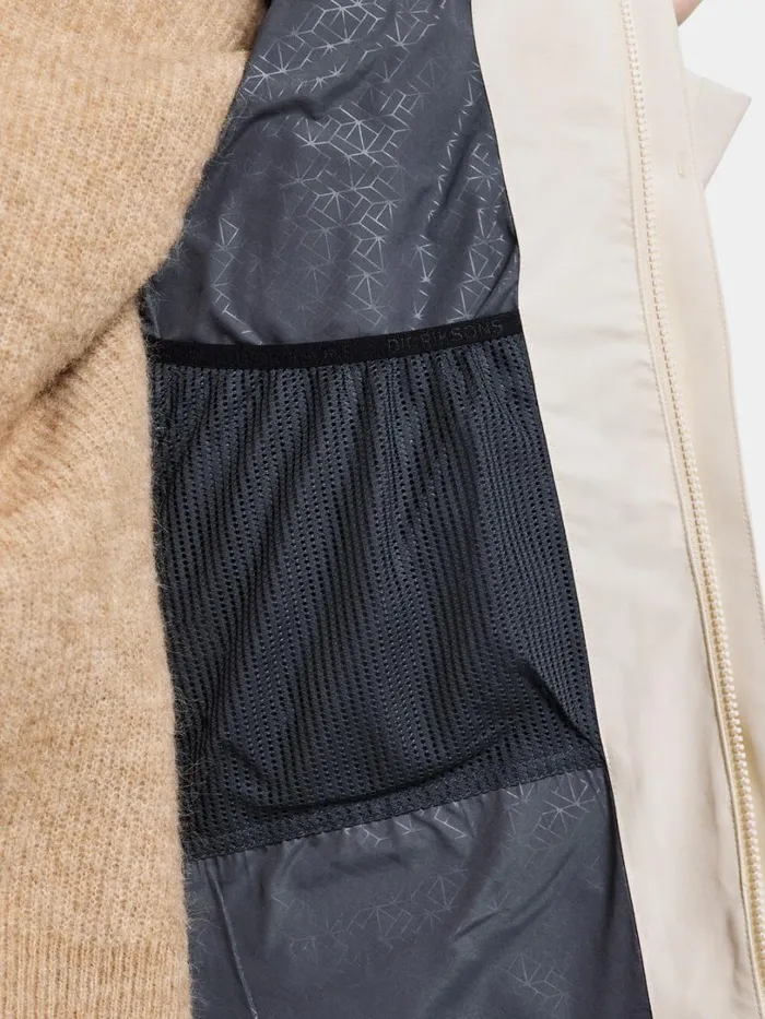 Ilma Parka White Foam Women Didriksons Shell Jackets