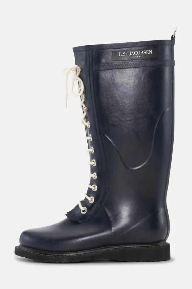 Ilse Jacobsen Long Rubber Boots 8211 Dark Indigo Women Rainboots Long