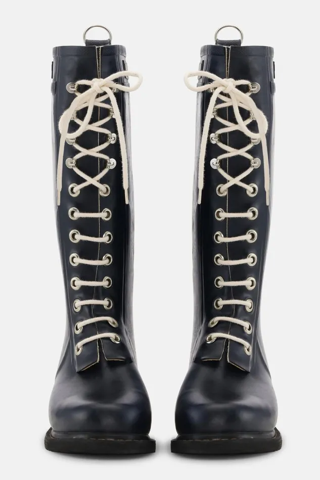 Ilse Jacobsen Long Rubber Boots 8211 Dark Indigo Women Rainboots Long