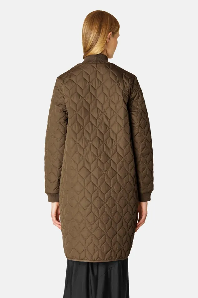 Ilse Jacobsen Padded Quilt Coat 8211 Cub Brown Women Jackets And Coats