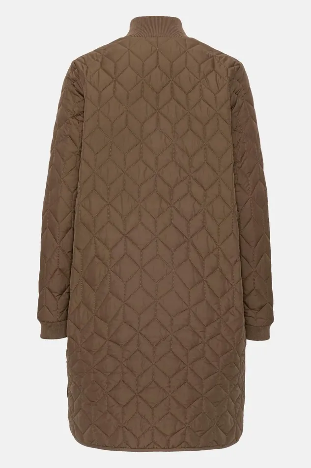 Ilse Jacobsen Padded Quilt Coat 8211 Cub Brown Women Jackets And Coats