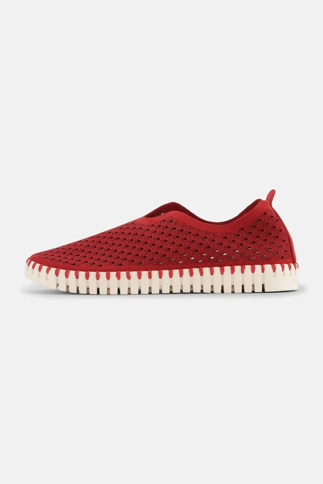 Ilse Jacobsen Tulip SlipIn 8211 Deep Red Women Tulip Flats Ilse Jacobsen Tulip SlipIn 8211 Deep Red Women Tulip Flats