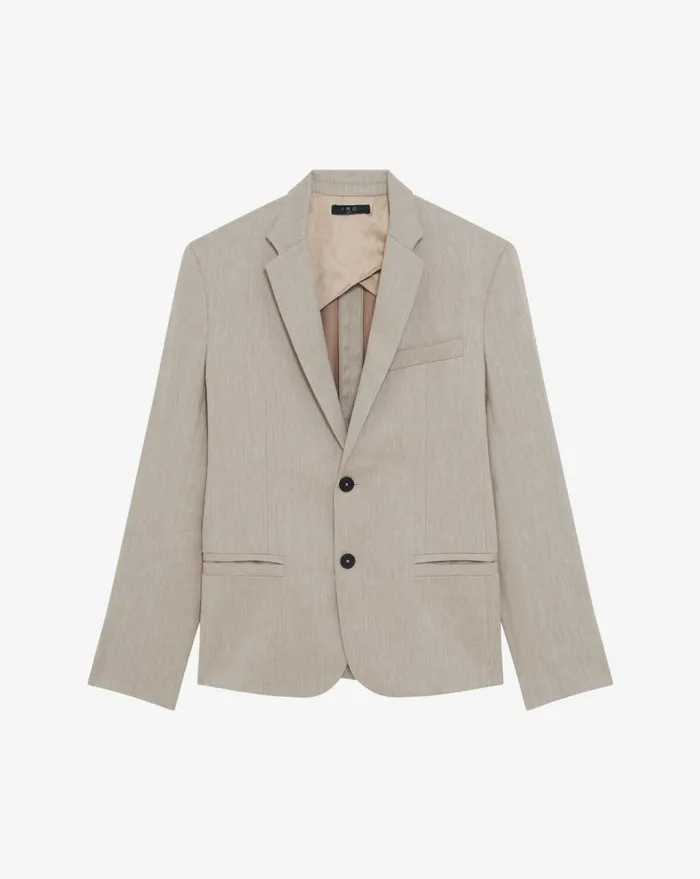 IRO MERCURY LINENBLEND SUIT JACKET Beige Men Jackets and Coats