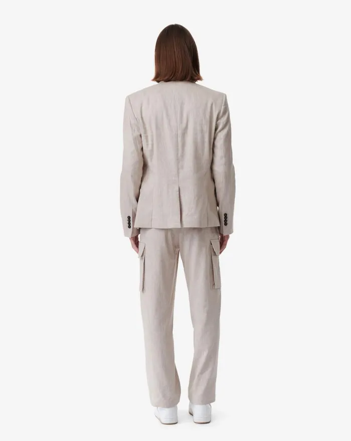 IRO MERCURY LINENBLEND SUIT JACKET Beige Men Jackets and Coats