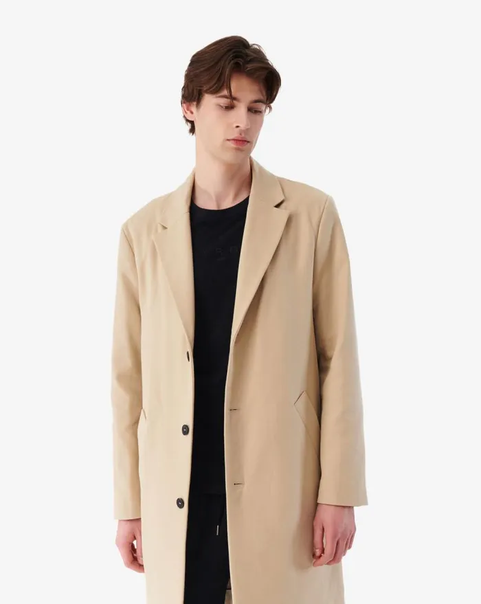 IRO NOE LONG SUIT COAT Beige Men Jackets and Coats