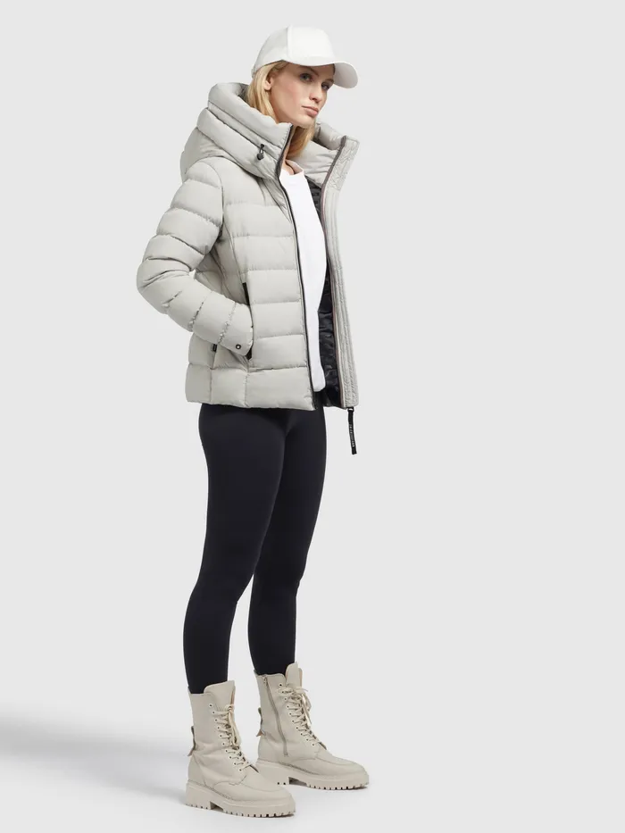 Jacke ADEVA MATT Hellgrau Hellgrau Women Short Jackets KHUJO