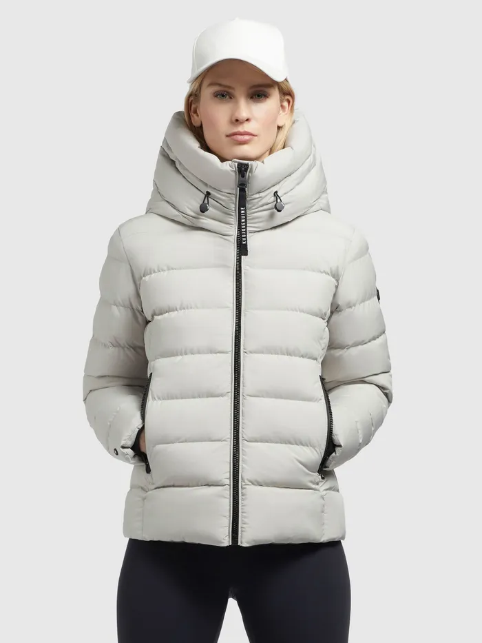 Jacke ADEVA MATT Hellgrau Hellgrau Women Short Jackets KHUJO