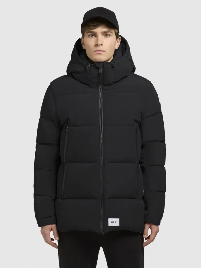 Jacke ROAN Schwarz Schwarz Men Quilted Jackets KHUJO