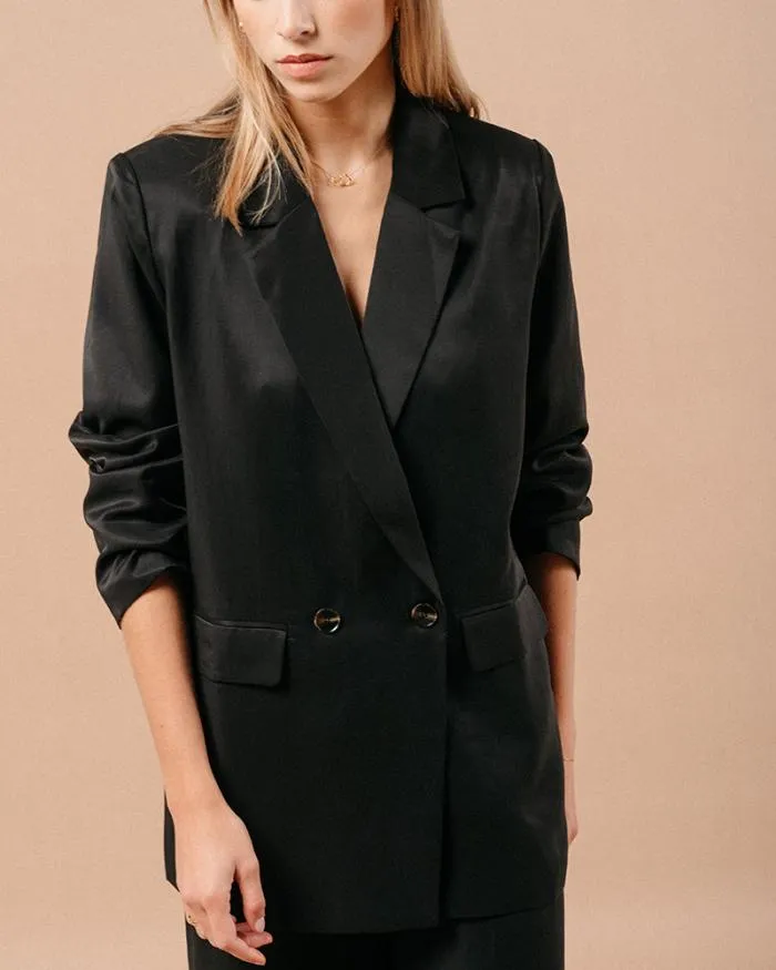 JACKET NOIR MALENE Shop Grace and Mila Blazers