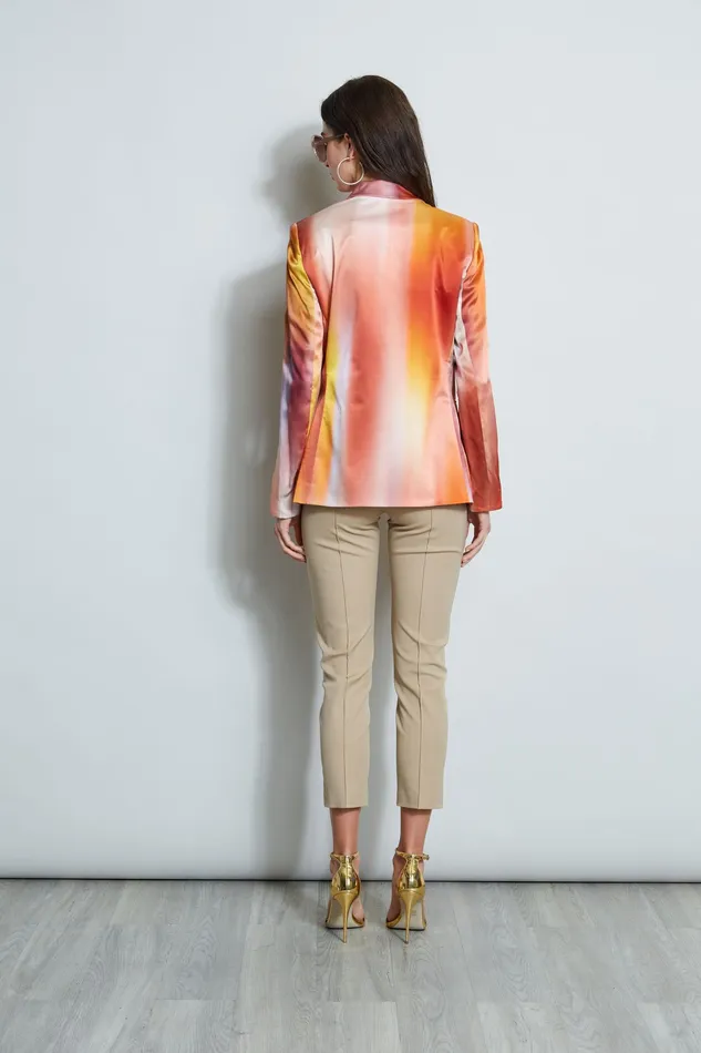 Jackets and Blazers Women Elie Tahari Ombre Silk Satin Blazer GINGER MULTI