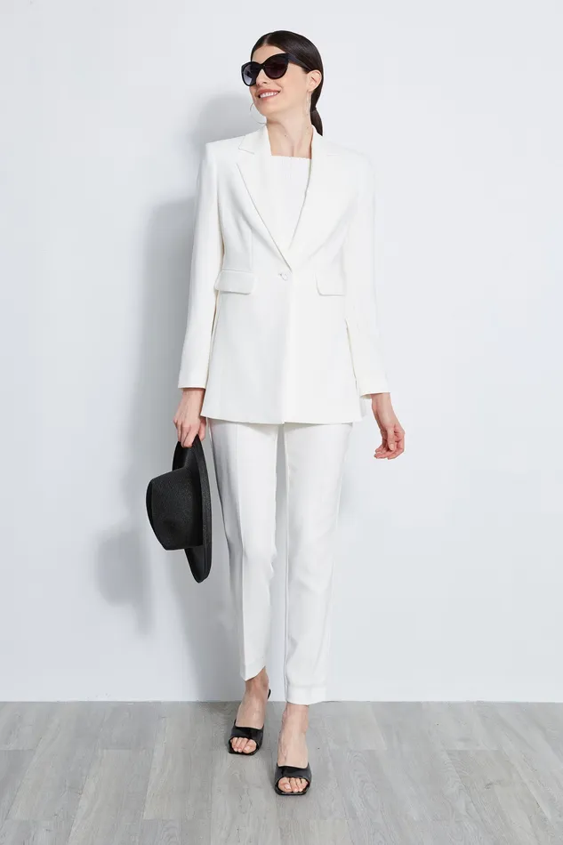 Jackets and Blazers Women Elie Tahari Side Slit Blazer FOAM