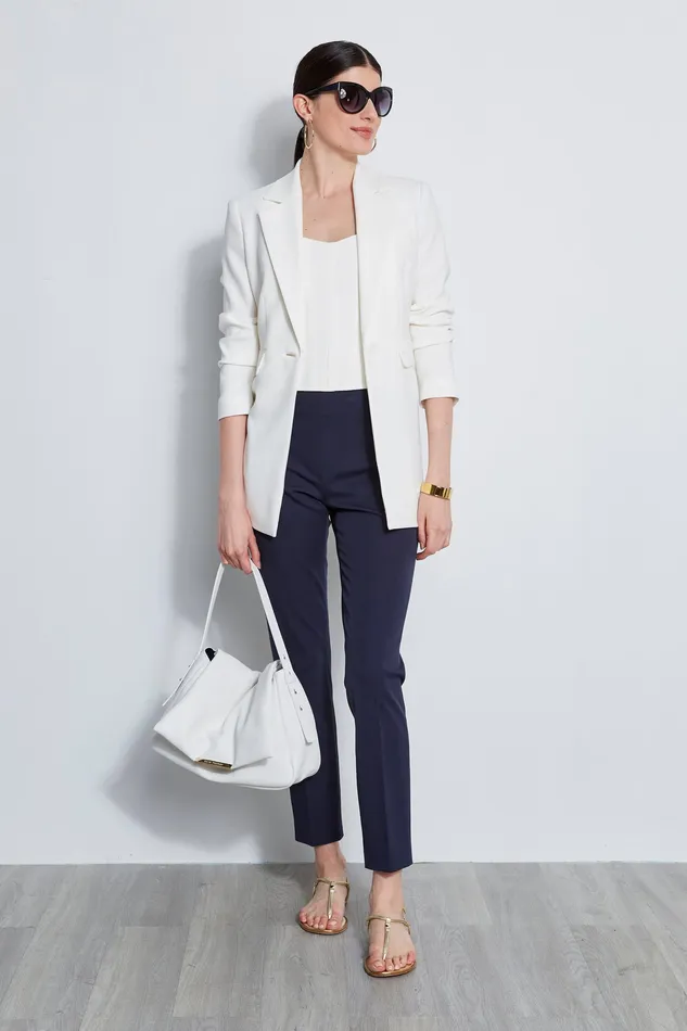 Jackets and Blazers Women Elie Tahari Side Slit Blazer FOAM