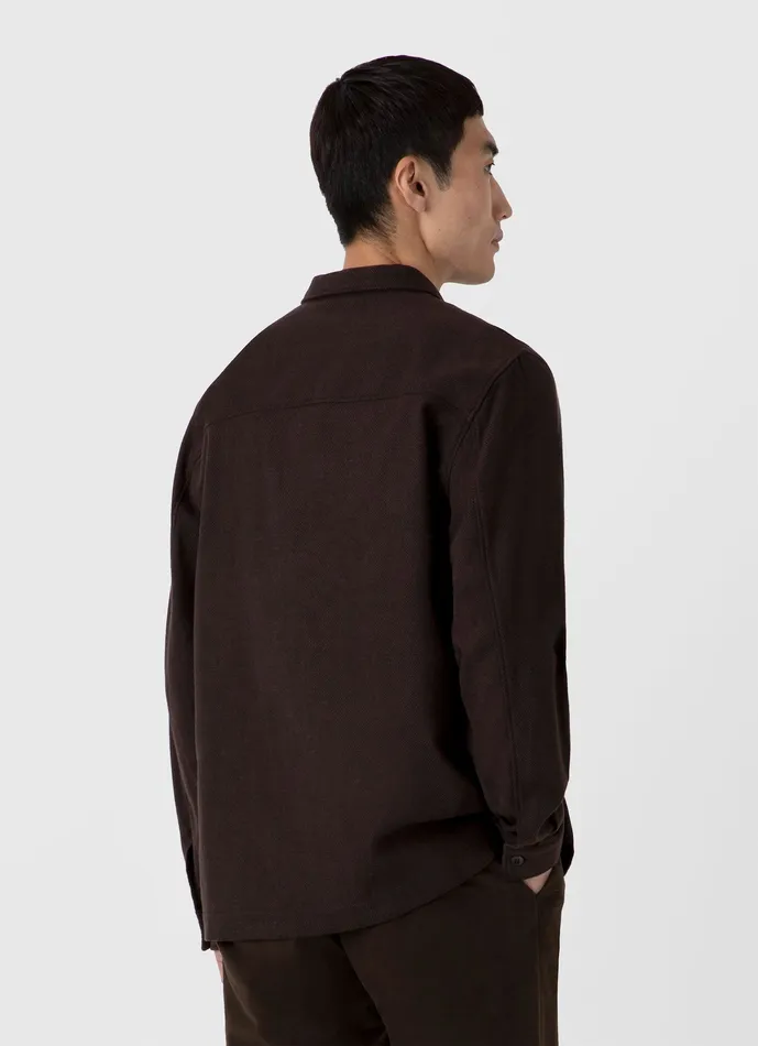 Jackets and Coats Men Herringbone Overshirt Cocoa Brown ussunspel Jackets and Coats Men Herringbone Overshirt Cocoa Brown ussunspel