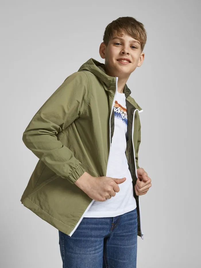 Jackets JACK and JONES Junior BOYS LIGHT JACKET Green Oil Green