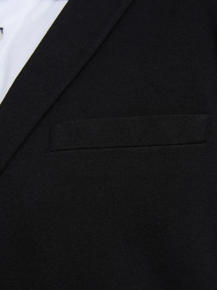 Jackets JACK and JONES Mens SINGLEBREASTED VISCOSE PLUS SIZE BLAZER Black Black
