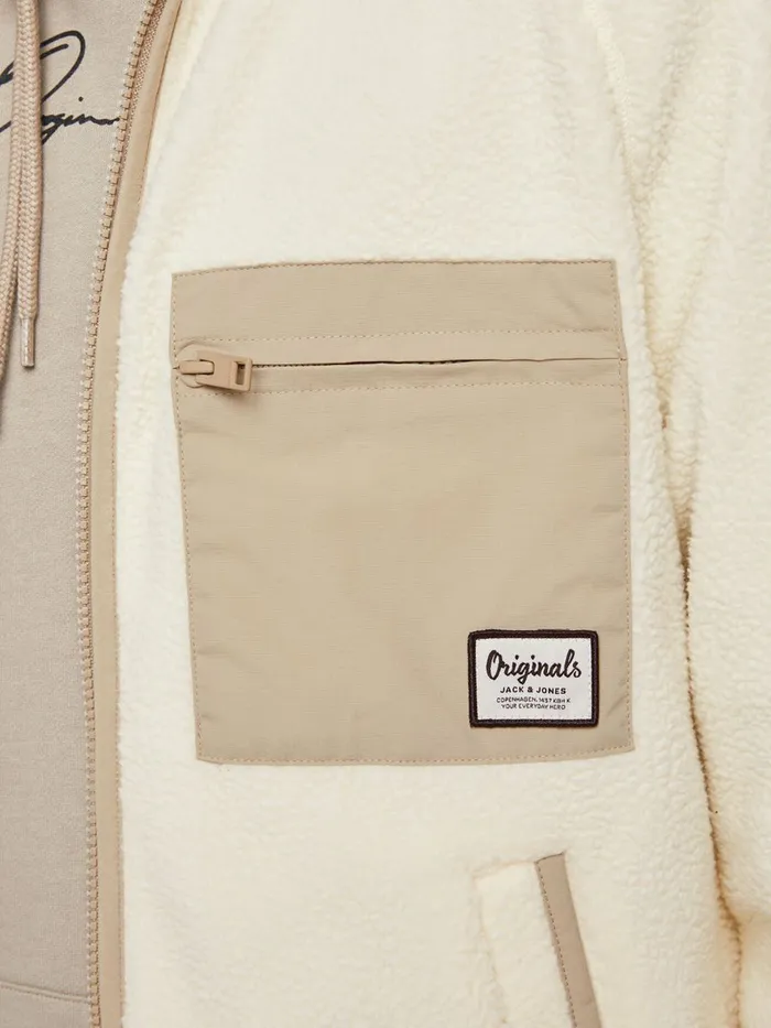 Jackets JACK and JONES Mens TEDDY JACKET Beige Seedpearl