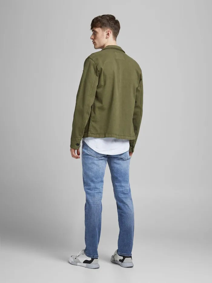 Jeans JACK and JONES Mens CLARK ICON AM 207 REGULAR FIT JEANS Blue Blue Denim