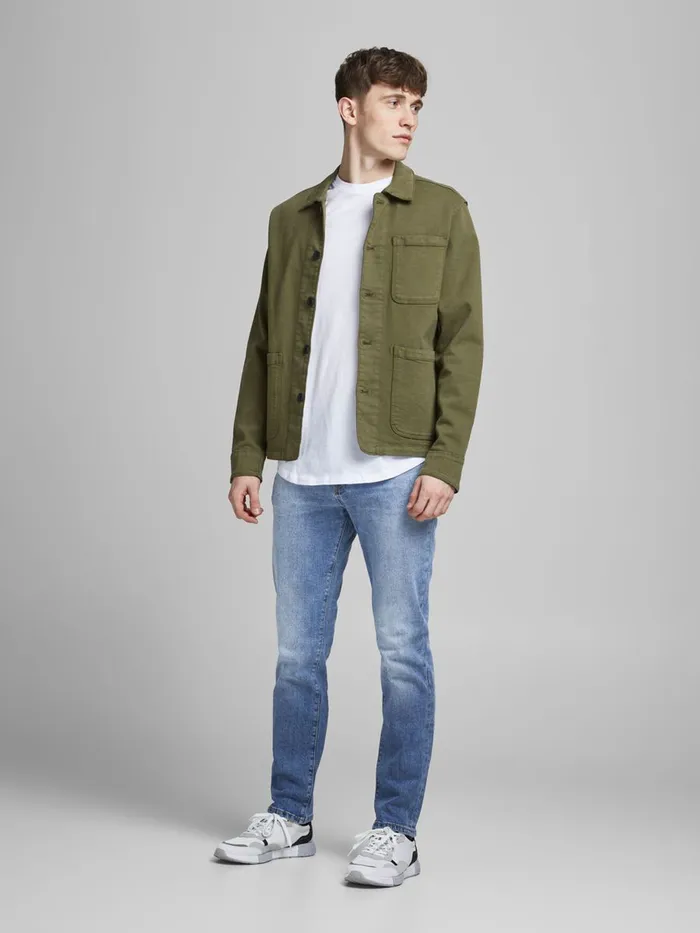 Jeans JACK and JONES Mens CLARK ICON AM 207 REGULAR FIT JEANS Blue Blue Denim