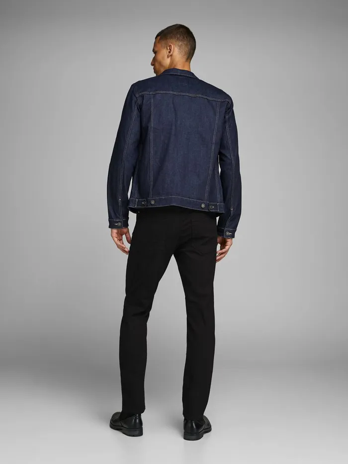 Jeans JACK and JONES Mens CLARK ORG AM 883 50SPS LID REGULAR FIT JEANS Black Black Denim