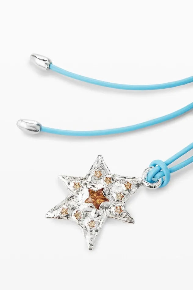 Jewelry Women Desigual Zalio Silverplated Star Pendant Black