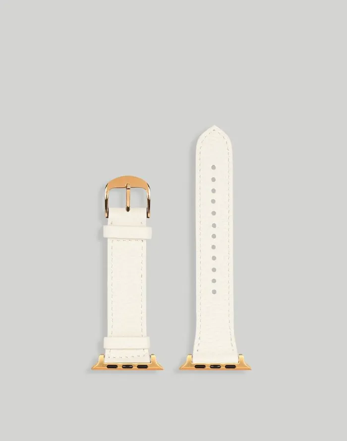 Jewelry Women Madewell Hyer Goods Apple Watch Band White Gold 42444549 Mm White Jewelry Women Madewell Hyer Goods Apple Watch Band White Gold 42444549 Mm White