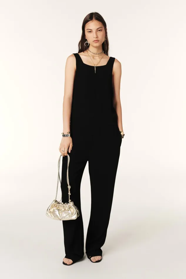 Jumpsuit Nina Black Women Baandsh Jumpsuits and Overalls