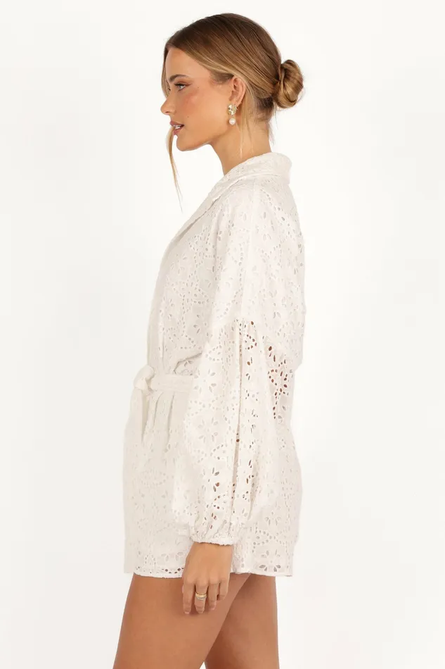 Jumpsuits and Rompers Ellia Romper Off White Petal and Pup Women