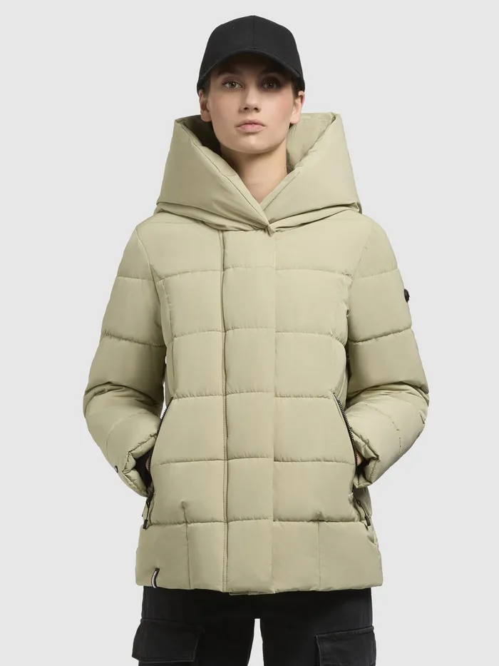 KHUJO Quilted Jackets Women Jacke Jacke CAMEA Oliv Oliv