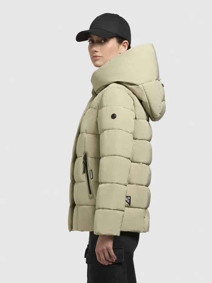 KHUJO Quilted Jackets Women Jacke Jacke CAMEA Oliv Oliv