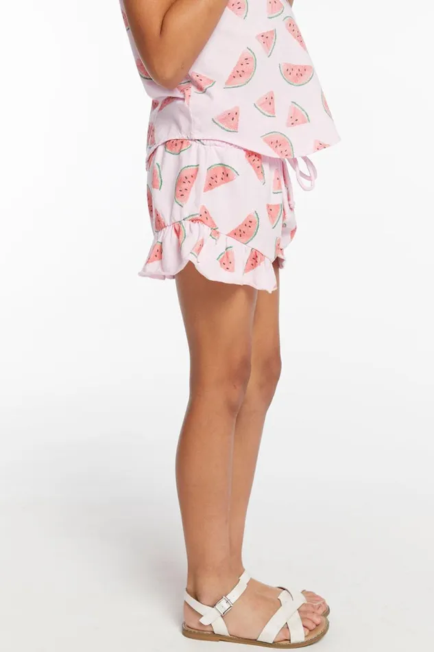 Kids Chaser Brand Girls Grotto Watermelon Heaven Girls Short