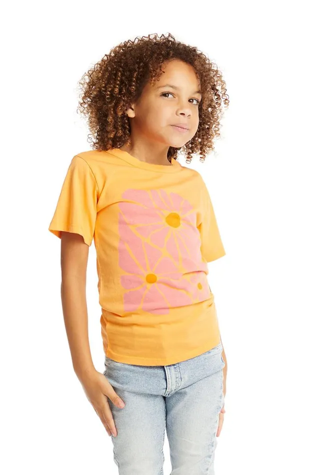 Kids Chaser Brand Girls Retro Flowers Tee