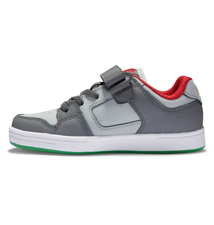 Kids DC Shoes Boy8217s Manteca 4 Elastic Waist Lace Shoes greygreyblue Sneakers