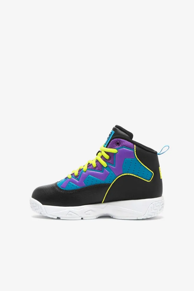 Kids Fila Little Kids 1053 Little Mb Black Safety Yellow Electric Purple Kids Fila Little Kids 1053 Little Mb Black Safety Yellow Electric Purple
