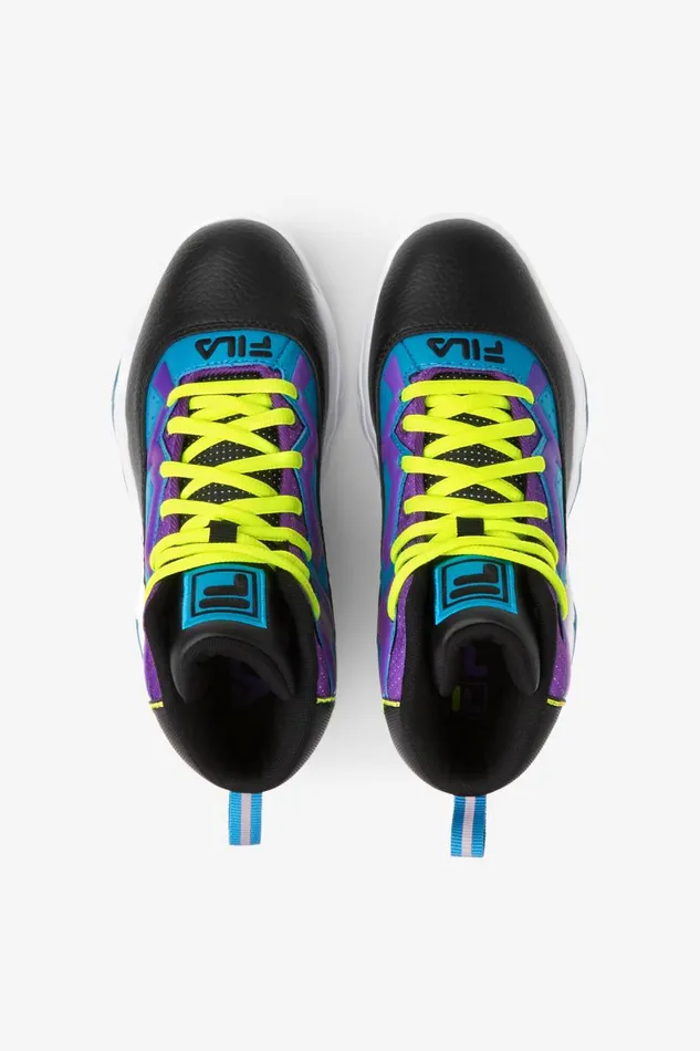Kids Fila Little Kids 1053 Little Mb Black Safety Yellow Electric Purple Kids Fila Little Kids 1053 Little Mb Black Safety Yellow Electric Purple