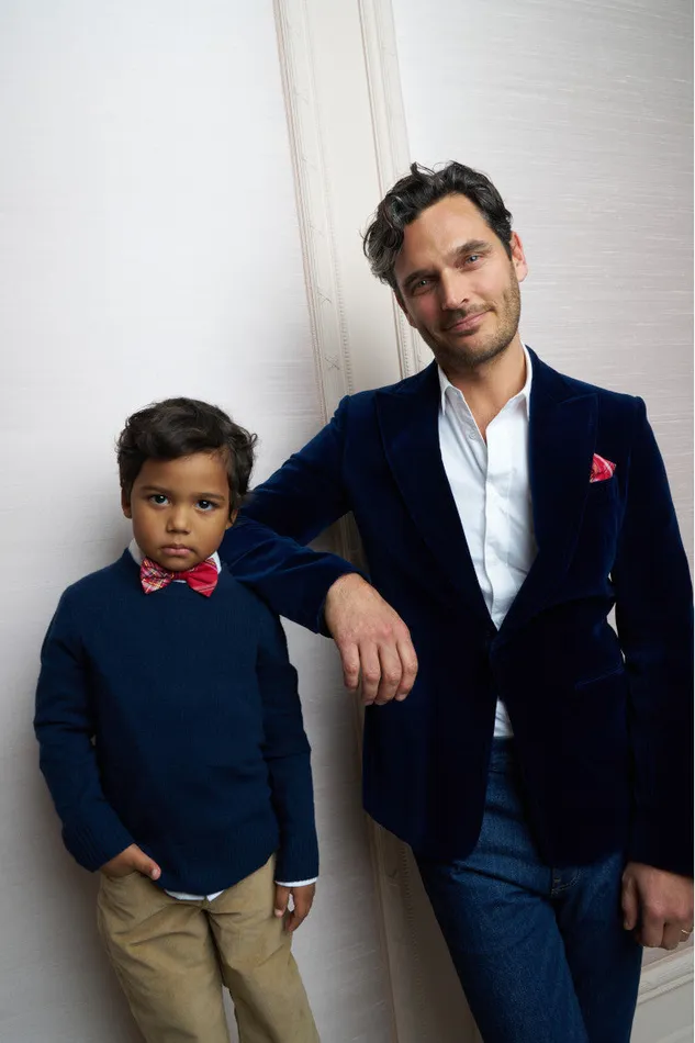 Kids LoveShackFancy Mommy and Me Bastow Tartan Bow Tie Cheery Red