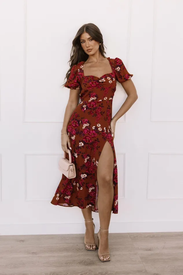 Kirby Midi Dress Vintage Garden Floral Dresses Petal and Pup Women