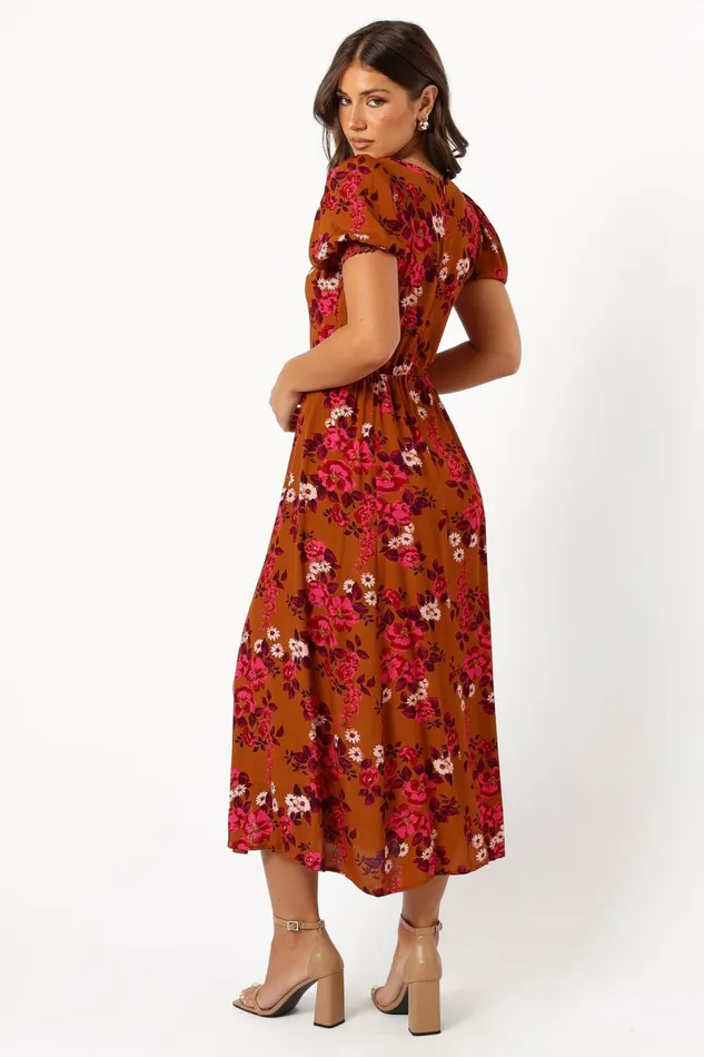 Kirby Midi Dress Vintage Garden Floral Dresses Petal and Pup Women