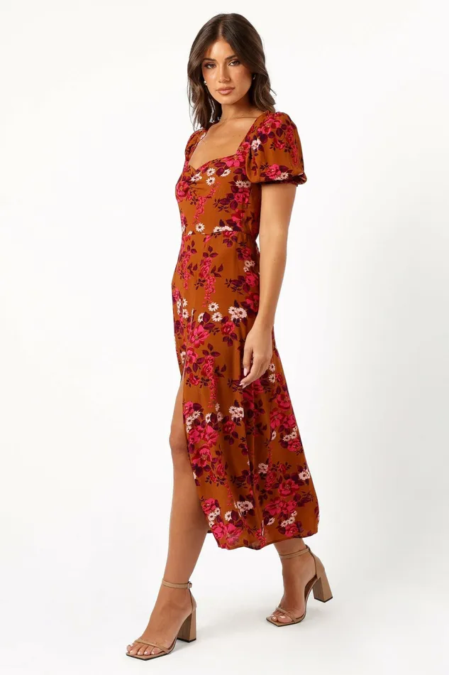 Kirby Midi Dress Vintage Garden Floral Dresses Petal and Pup Women