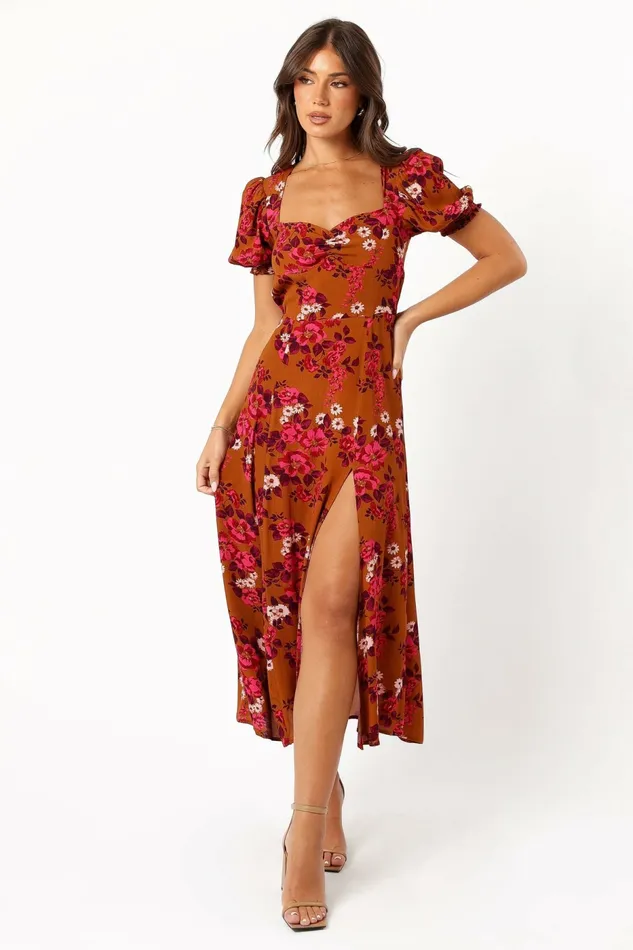 Kirby Midi Dress Vintage Garden Floral Dresses Petal and Pup Women