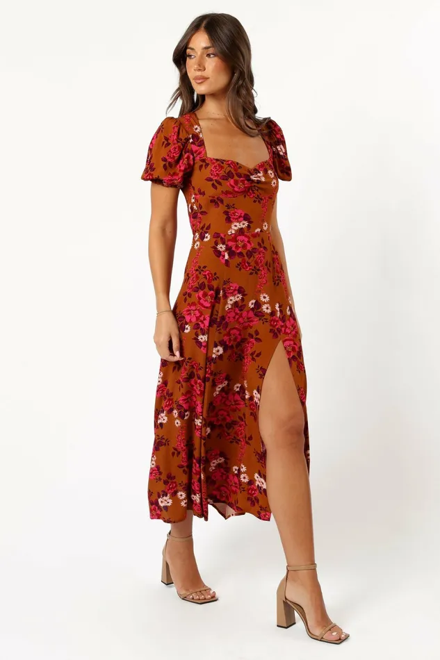 Kirby Midi Dress Vintage Garden Floral Dresses Petal and Pup Women