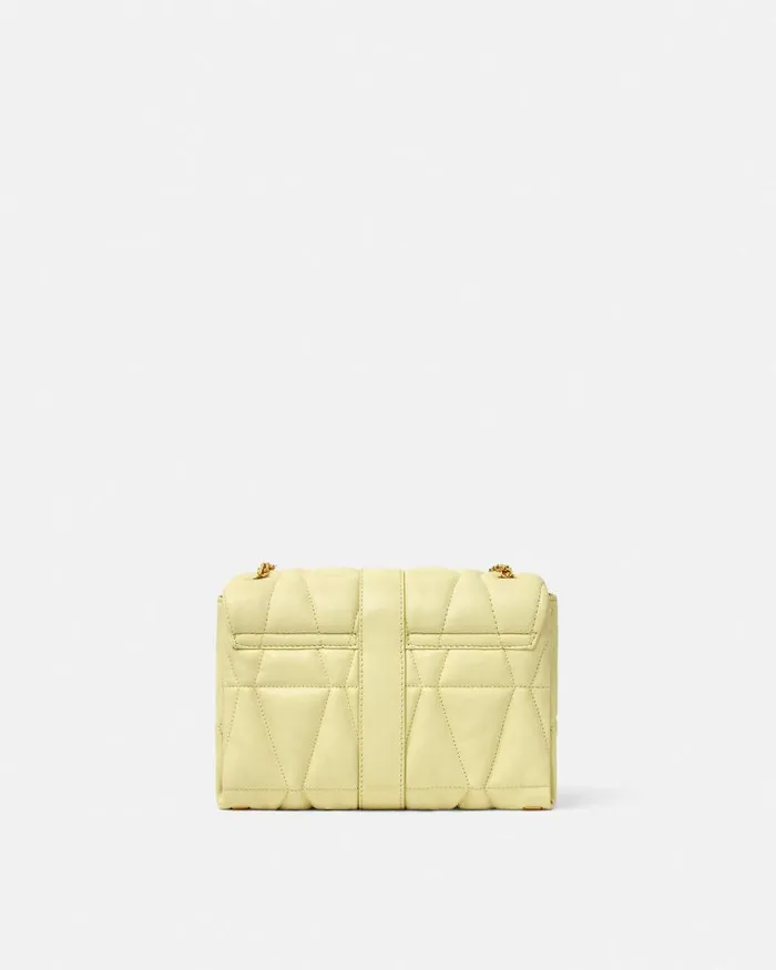 Kleio Quilted Shoulder Bag Yellow Women Versace Shoulder and Crossbody