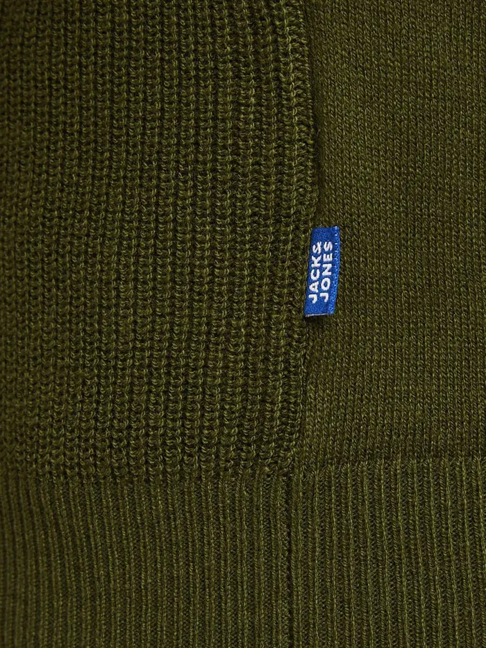 Knitwear JACK and JONES Junior BOYS TEXTURED KNITTED JUMPER Green Rifle Green Online