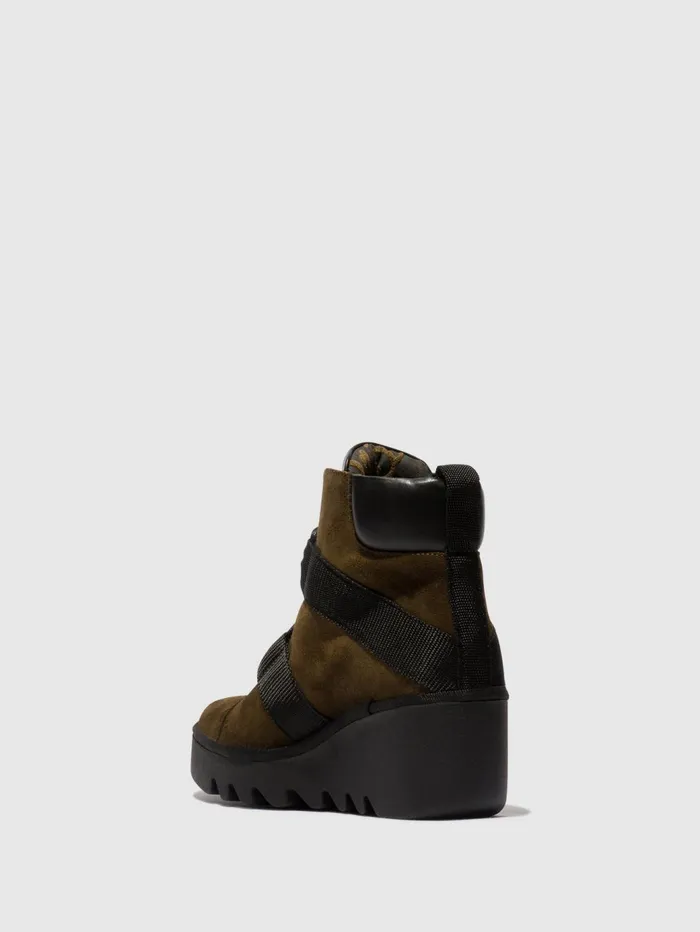 Laceup Ankle Boots BLOM460FLY SLUDGEBLACK Women Fly London Ankle Boots