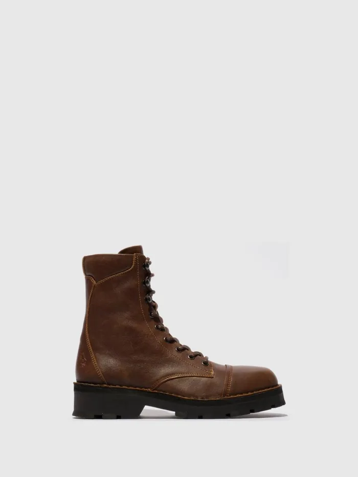 Laceup Ankle Boots KAFT126FLY BROWN Men Fly London Ankle Boots